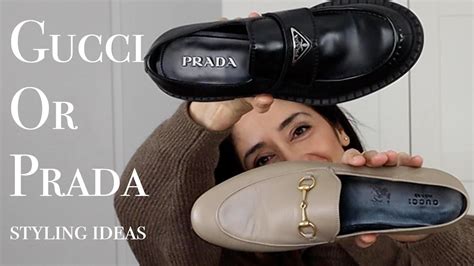 gucci vs prada loafers